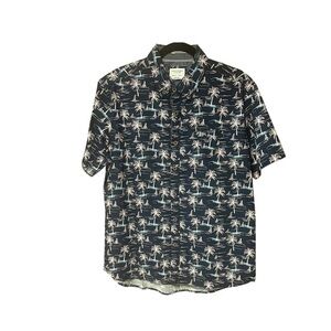 Sunrise Kingdom Tropical Short Sleeve Button Down Shirt‎
